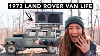 Camping in a 1973 Land Rover for 24 Hours