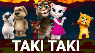Taki Taki - DJ Snake ft. Selena Gomez, Ozuna, Cardi B | Talking Tom Version