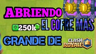 Abriendo el cofre de torneo de 15000 cartas!!!! Con app esterna a clash royale| Clash con Rubikay