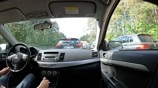 2008 Mitsubishi Lancer POV Driving