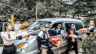 LTT Nerf War : Captain SEAL X Warriors Nerf Guns Fight Mr Cowboys Criminal Alliance