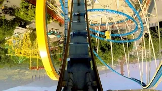 Colossus the Fire Dragon front seat on-ride HD POV @60fps Lagoon