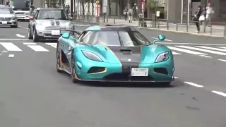 およそ３億円のハイパーカー！　鮮やかなケーニグセグ アゲーラ RSRに遭遇 ＼   Koenigsegg Agera RSR