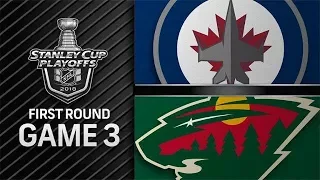 STANLEY CUP PLAYOFFS 2018 R1 G3: WINNIPEG JETS VS MINNESOTA WILD