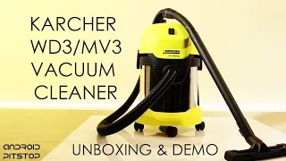 Karcher WD3/MV3 dry & wet vacuum cleaner unboxing, demo & hands-on. Best vacuum under $150?(Rs 6000)