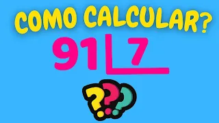 COMO CALCULAR 91 DIVIDIDOS POR 7?| Dividir 91 por 7