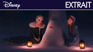 La Reine des Neiges : Joyeuses fêtes avec Olaf - Extrait : Elsa et Anna retrouvent Olaf | Disney