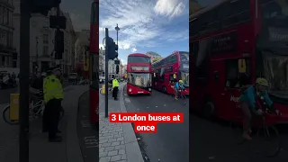 3 London buses at once