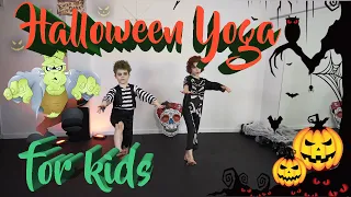 KIDS HALLOWEEN YOGA: EP3 ! Short fun, scary Halloween yoga poses for Kids. Join the Bull Brothers!