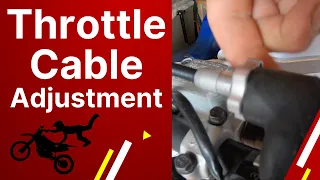 How to Adjust Dirt bike Throttle Assembly!