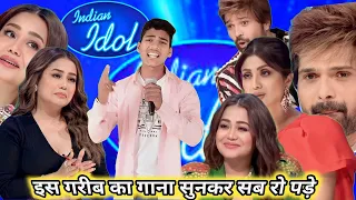 Indian Idol में इस भिखारी का गाना सुनकर सब Judges रो पड़े//Indian Indian season 14//audition//sad 😢