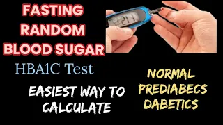 How to Calculate HBA1C test  | Fasting Blood Sugar  | Random Blood sugar | FD Physio