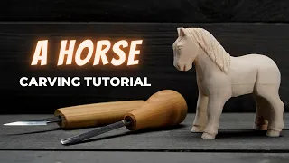 How to Make a Beautiful Horse Wood Carving I Easy Wood Carving for Beginners