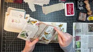 Forgotten Friends Friday!  Craft with Me! - Sweet Small Book Page Journal Cards!