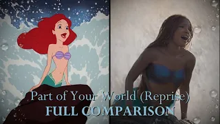 The Little Mermaid - Part of Your World (Reprise) - FULL COMPARISON [1989 & 2023]