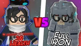 Egg wars 30hp vs full iron armor (Blockman go blocky mods)