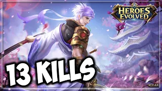 ⚔️ ASSASSIN WITH INVULNERABLE ULTI | Heroes Evolved Mikio Build | Ranked Gameplay