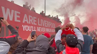 Liverpool Parade 29/5/22 Fan footage LFC YNWA