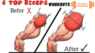 6 BEST Exercises for WIDER BICEPS| wide bicep workout | workout routines