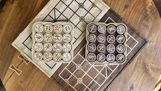 给爷爷做了副象棋 | Chinese Chess Set | CNC Woodworking | Woody Woody
