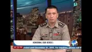 NewsLife Interview: Lt. Col. Ramon Zagala, AFP Spokesperson - on 'Honoring our Heroes' || 11/4/13