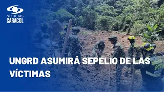 Autoridades identifican a las 17 víctimas mortales que deja alud en Chocó