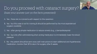 Lecture: Conversations With an Ophthalmic Anesthetist: Topics We Should All Know