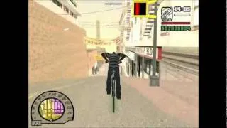 GTA San Andreas - Сумасшедшие трюки НА ВЕЛОСИПЕДЕ