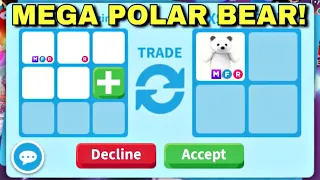 🤓🐻‍❄️YAY! I GOT A OLD MEGA POLAR BEAR! + TRADED MY NEON PARROT!? ADOPT ME TRADING #adoptmetrades