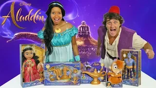 Aladdin Toy Challenge ! Princess Jasmine Vs. Aladdin  || Toy Review || Konas2002