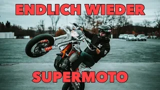 Die KTM EXC 450 wieder auf Supermoto / kann ich noch wheelies? 😅