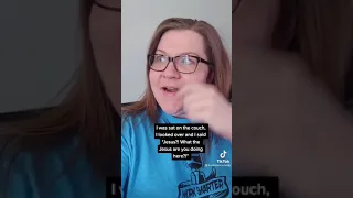 I was an atheist until I saw Jesus in my living room 😳 TikTok lisabakercomedy