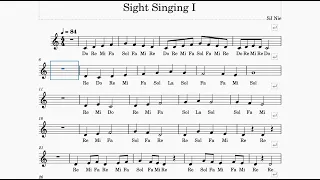 Sing with Solfege | Sight Singing Exercise 2 - 视唱练习2