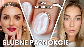 Ewa Pachulska i jej paznokcie ślubne! Jak zrobić marmurek na paznokciach? | Indigo Nails