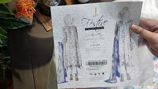 Junaid Jamshed J. Shopping Review 2023 | up to 50% Off| Unstitched Festive lawn Collection Part-I