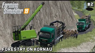 Transporting logs *GONE WRONG*  @TheCamPeRYT  | Forestry On Kornau | Farming Simulator 19 | Episode 2