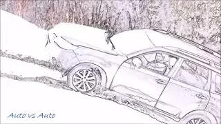 Honda Pilot  vs  Nissan X-Trail  vs  Subaru Forester. Покорение снежной горки :)