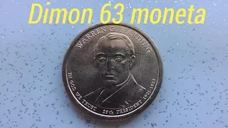 1 доллар США 2014 года " 29-й президент  Уоррен Гардинг " !!!