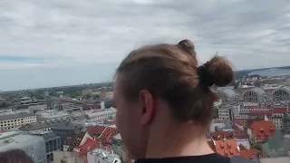 View of All Riga City from St Peter's Church Tower, Latvia