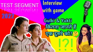 Gulki Joshi (Haseena) & Yukti Kapoor(Karishma) play compatibility test segment  #Hasinamalikofficial