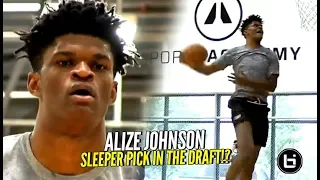 He Could Be A STEAL In The NBA Draft!! Alize Johnson Pre-Draft Workout!! HIGH MOTOR ATHLETE!