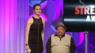 Ashley Clements and Chuy Bravo Present Best Ensemble Cast - Streamy Awards 2014