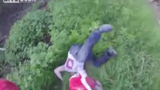 Drunk Driver attacks a Dirt Biker!