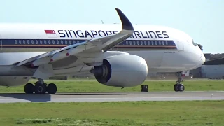 Brilliant arrivals and departures Adelaide Airport plane spotting A330s A350 B737 +More