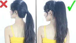 New High Ponytail Hairstyle For School, College, Work | Long Ponytail