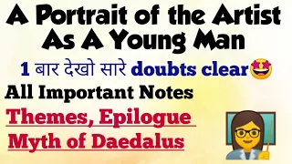 A Portrait of the Artist as a Young Man | Themes Epilogue, Stephen's Character, The Myth Of Daedalus