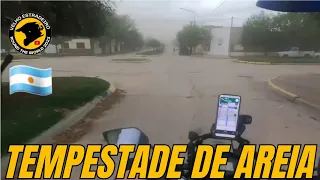 Ep.08 - PEGO NA TEMPESTADE DE AREIA NA CIDADE FANTASMA na Argentina Viagem Solo Lander 250