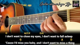 I DON'T WAT TO MISS A THING by Aerosmith - Guitar Chords and Lyrics