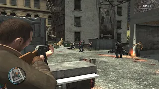 GTA IV - Gangs vs Cops firefights on Alderney