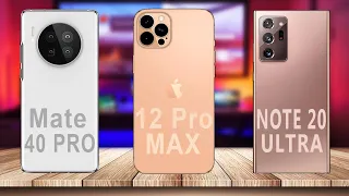 Huawei Mate 40 Pro vs iPhone 12 Pro Max vs Samsung Galaxy Note 20 Ultra Comparison (Leaks)